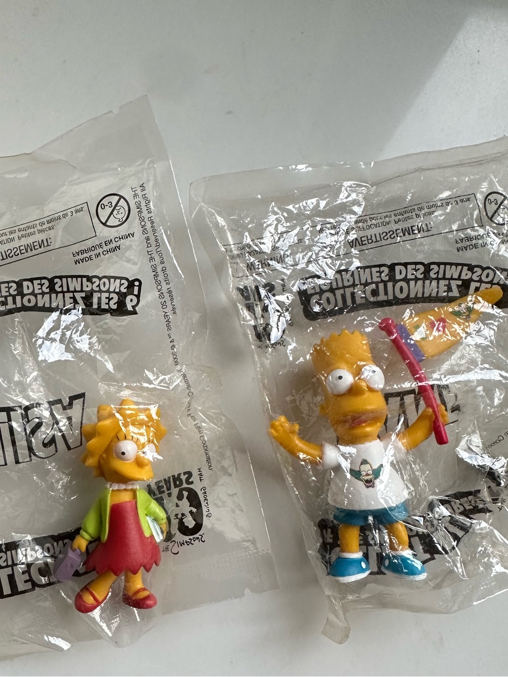 2009 The Simpsons 20th Anniversary Sealed Figures – Bart & Lisa NWT